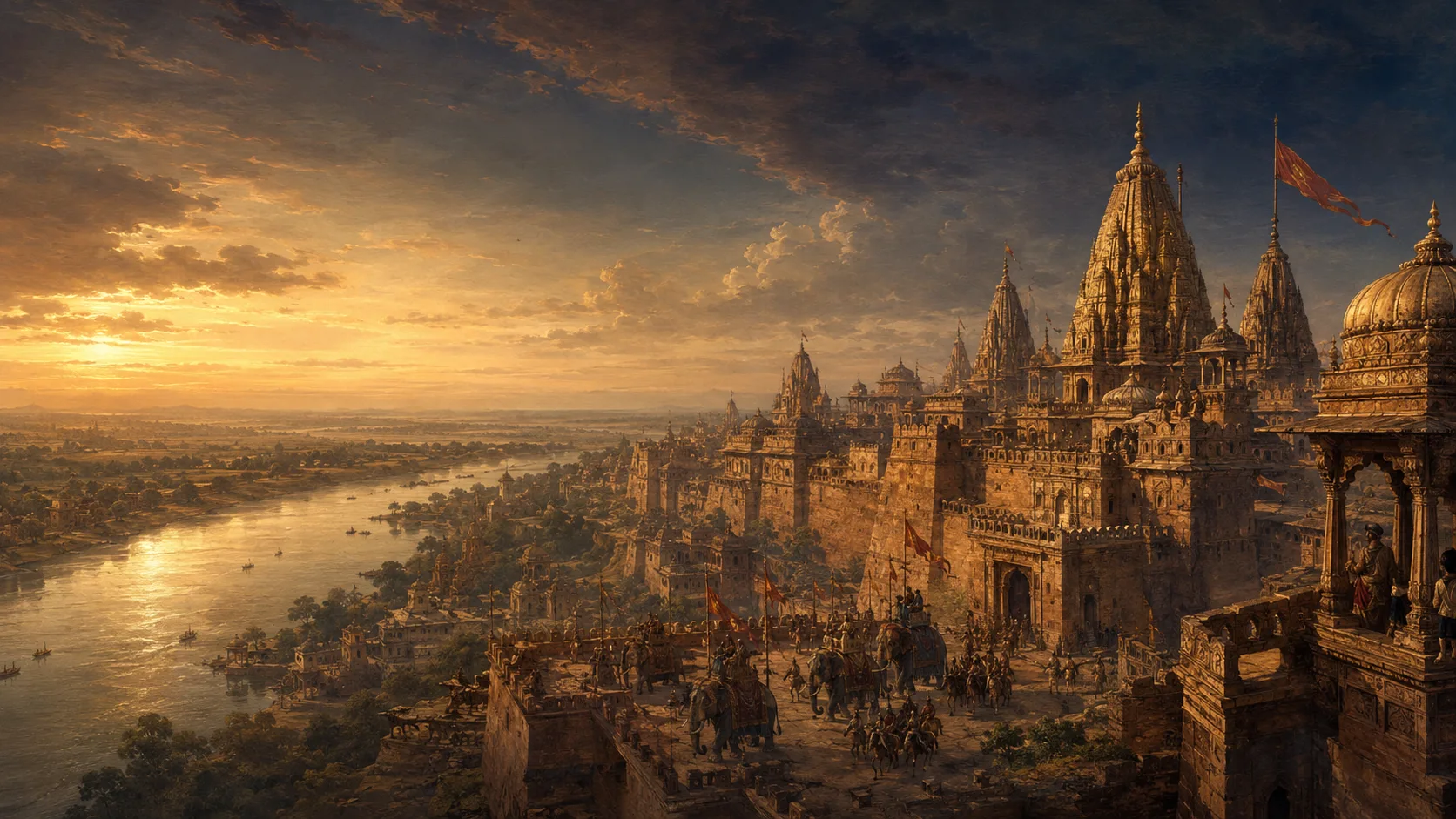 Kanyakubja on the Ganga — the throne that empires died for.
